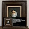 Sold: Vintage Van Meer Old Fisherman oil painting