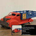 Sold: vintage Marx Motor Market delivery truck pressed steel tin toy