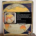 Sold: 1930s McCormick's Map of the World Selling Spices advertising sign