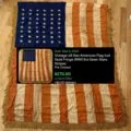 Sold: vintage 48 star American flag, 4x6, gold fringe, WWII era, sewn stars and stripes