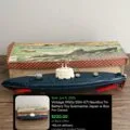 Sold: vintage 1950s SSN-571 Nautilus tin battery toy submarine, Japan, with box