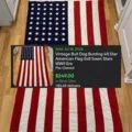 Sold: vintage Bull Dog Bunting 48 star American flag, 5x8, sewn stars, WWII era