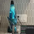 Sold: rare Icon Series Seamor Ocean whale lava lamp, blue, dimmable, tested working