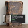 Sold: 1830 Holy Bible, American Bible Society, Rees family genealogy, leather antique