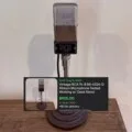 Sold: vintage RCA 74-B MI-4036-D ribbon microphone, tested working, with desk stand