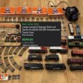 Sold: large Lionel O gauge train lot, Santa Fe 8020, 215 ZW transformer, track and cars
